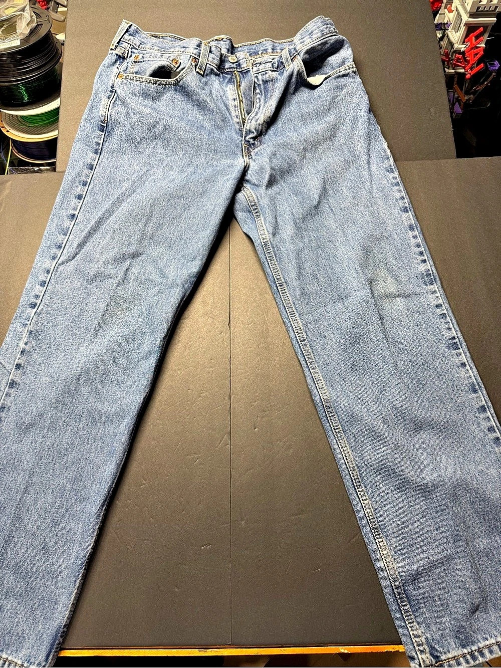 Levi's 550 Straight Leg Jeans Blue Waist 36 Length 32